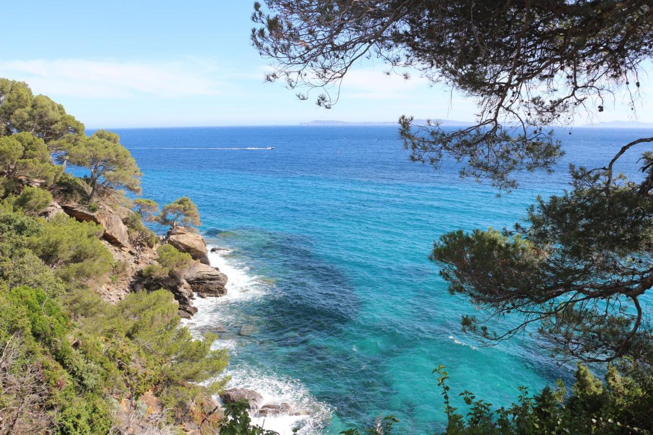 T2 Terrasse, Bormes Les Mimosas La Faviere, 5 Pers, 5 Mn A Pieds Des Plages Et Commerces Exterior foto
